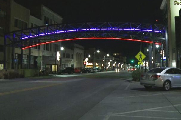 Read more about the article New Colorful Lights Added to Downtown Topeka Arches