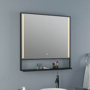 Framed Shelf LED Mirror