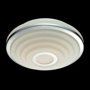 Ceiling Round Concentric Chrome _ Glass