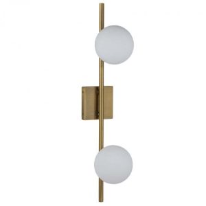 ADA Glass Globe Wall Sconce in Brushed Brass