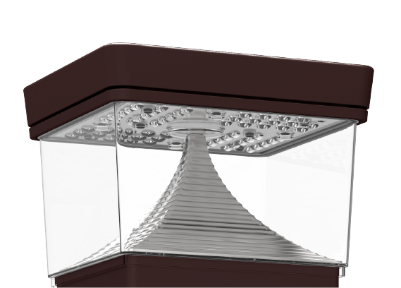 11189-A Landscape Bollard, Bronze, Flat Top, Square, Head Only 3000K/4000K/5000K 20W