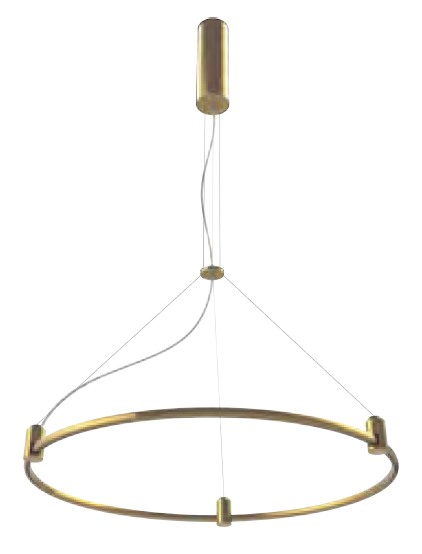 12085 M3 M3 24” Round Pendant, Copper