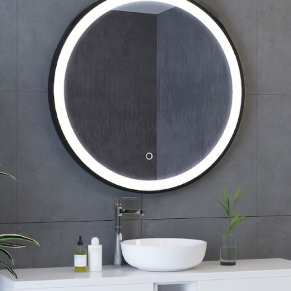 11364 Mirror Framed Mirror Matte Gold 2700K/4500K/6500K 30W