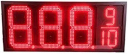 10631 Gas Sign 18″ Numbers, Red, Double Sided Red 90W