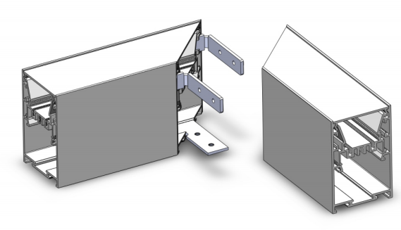 12500-J Extrusion 90 Degree Internal Connector