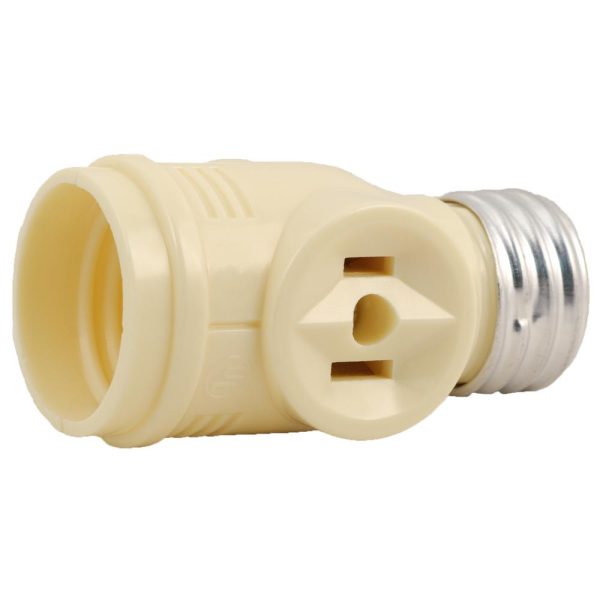 10625 Accessories E26 to E26 Adapter w/ 2 Outlets