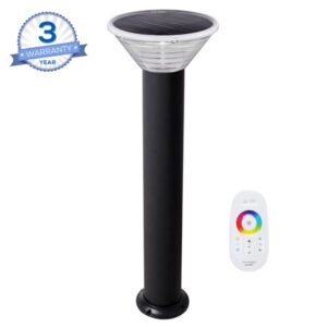 LED Adjustable CCT Solar Bollard Light 15-35in, SBL & SBL2 – 2.8W