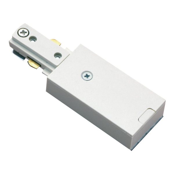 40737-D TLS Track End Feed Connector – White